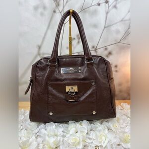 BRIGHTON MY FLAT IN LONDON BROKER COGNAC DOMED BOWLER STYLE HANDBAG